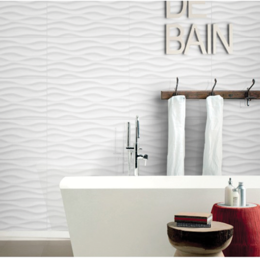 Alternative view of Wave White Wall